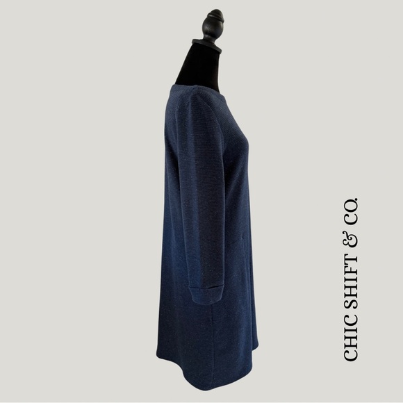 J Jill | Wearever Collection Dress | Size S | Blue Marl - Picture 2 of 8